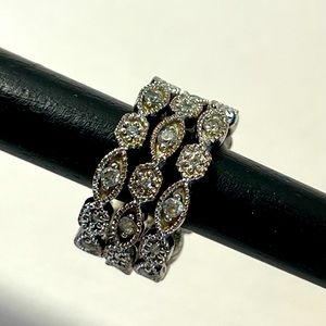 Stella & Dot stackable deco rings